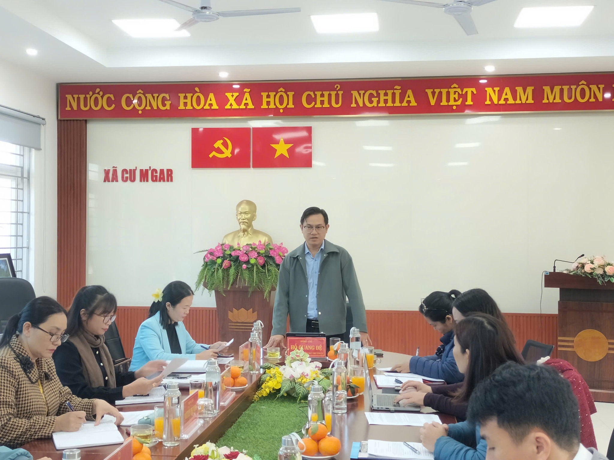 TỔ CÔNG TÁC SỐ 02 ỦY BAN KIỂM TRA TỈNH ỦY ĐẮK LẮK KIỂM TRA, GIÁM SÁT TẠI XÃ CƯ M’GAR